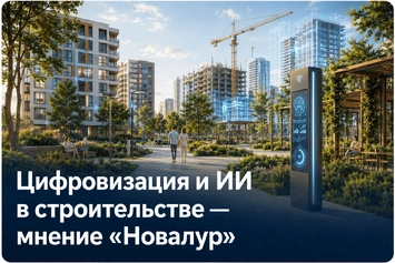 «Новалур» о цифровизации строительства: BIM, ИИ и «умное» благоустройство