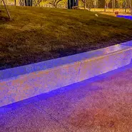 Скамейка бетонная 'Иволга круг LED'