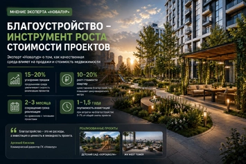 «Новалур»: благоустройство стало инструментом роста стоимости жилых проектов