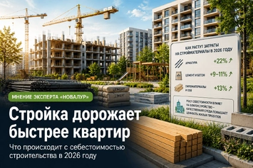 «Новалур» о росте себестоимости строительства и благоустройства в 2026 году