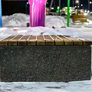 Скамейка бетонная 'Иволга круг LED'