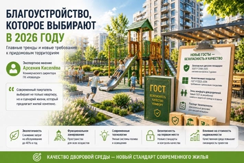 Как меняются требования к благоустройству придомовых территорий в 2026 году