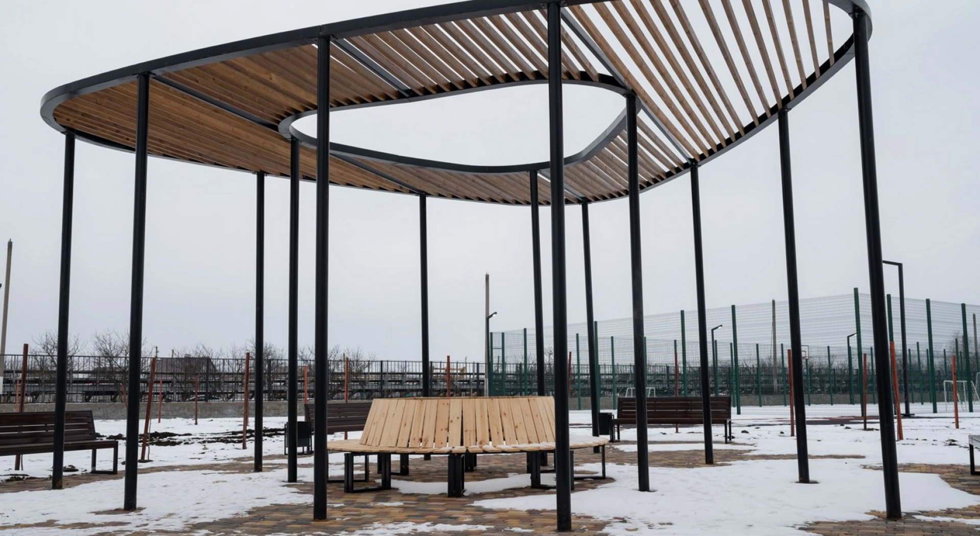 Белгородская обл., Корочанский район территория школы