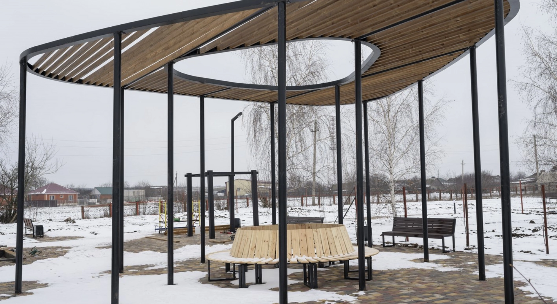 Белгородская обл., Корочанский район территория школы