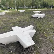 Скамейка бетонная 'Звезда'