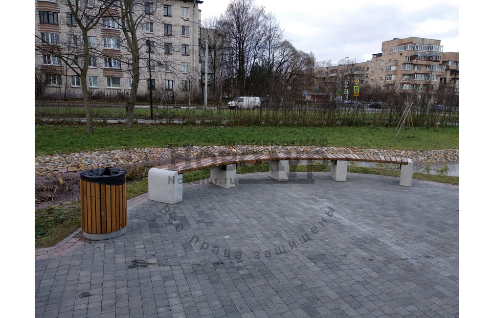 Скамейка бетонная 'Форт арка 4000'