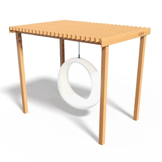 Парковые качели 'Эталон с кольцом wood'