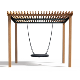 Парковые качели 'Эталон с гнездом Wood'