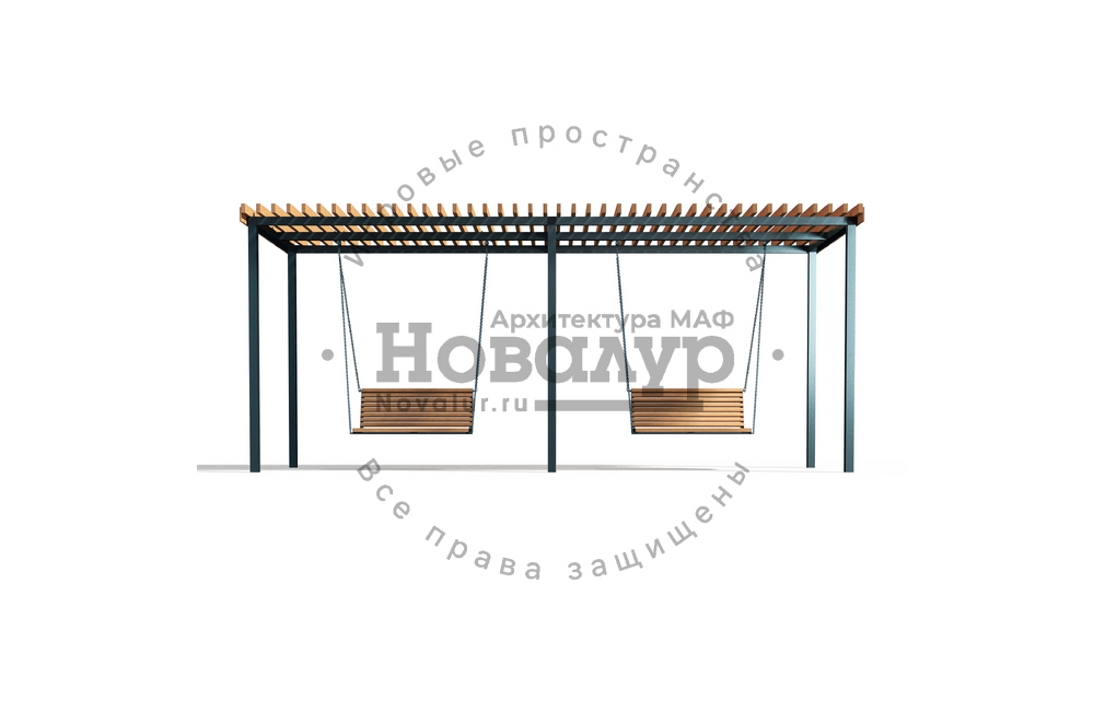 Парковые качели 'Эталон двойные'