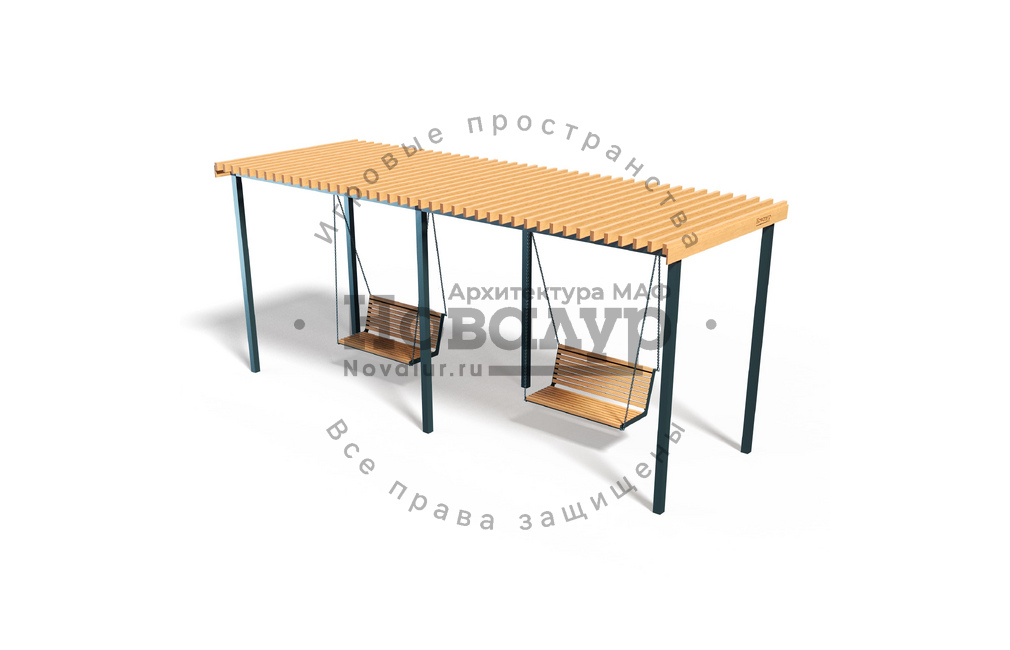 Парковые качели 'Эталон двойные'