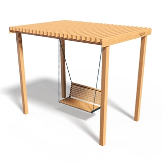 Парковые качели 'Эталон' Wood с диваном
