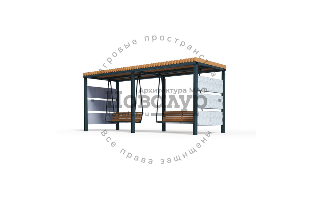 Парковые качели 'Бруно двойные'