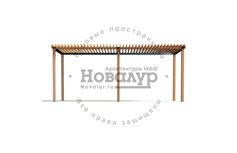 Навес парковый 'Эталон Wood'