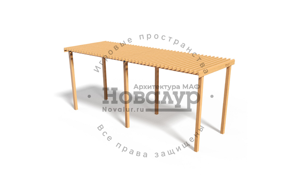 Навес парковый 'Эталон Wood'