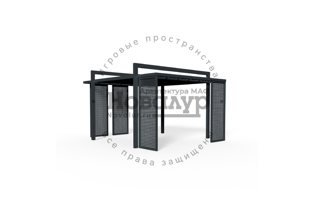 Навес парковый 'Мезонин'