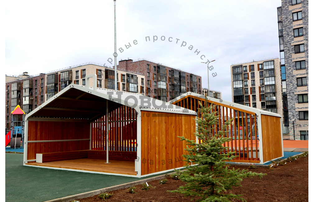 Веранда для детского сада 'Рапида 6*3.4'