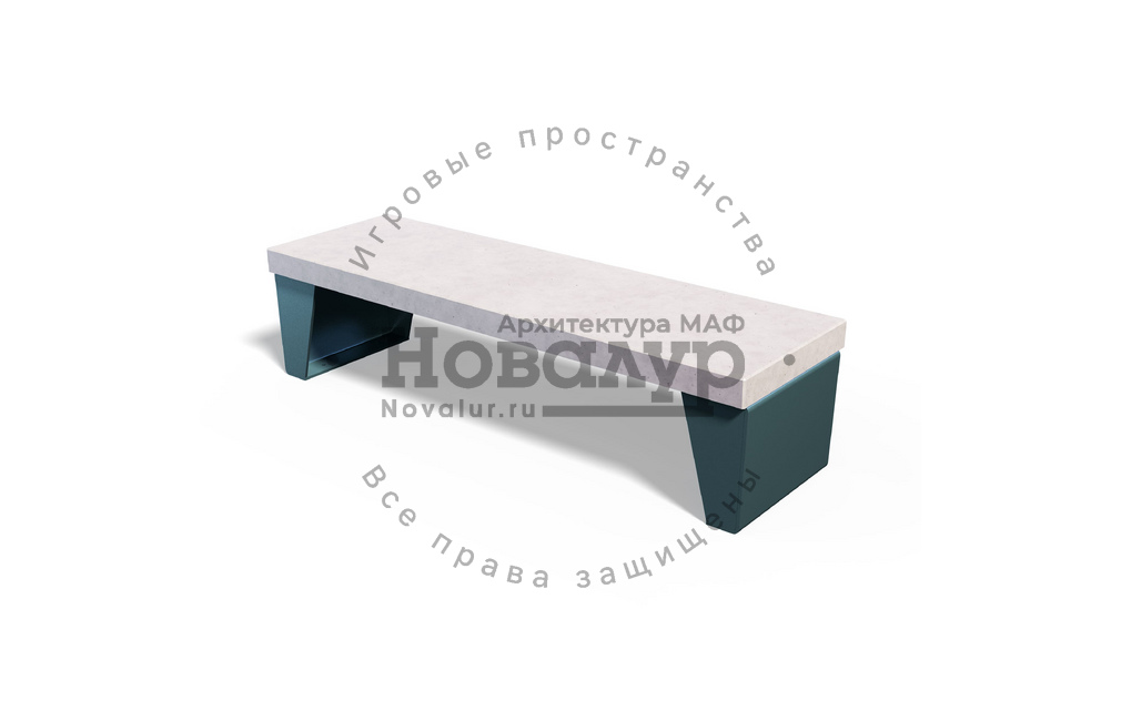 Скамейка модульная 'Флагман' без настила
