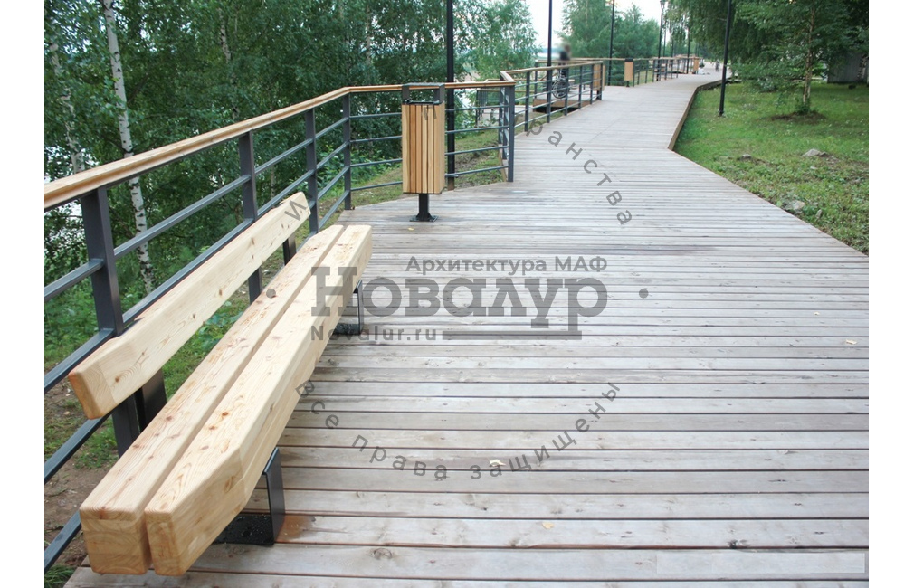 Скамейка металлическая 'Природа 3'