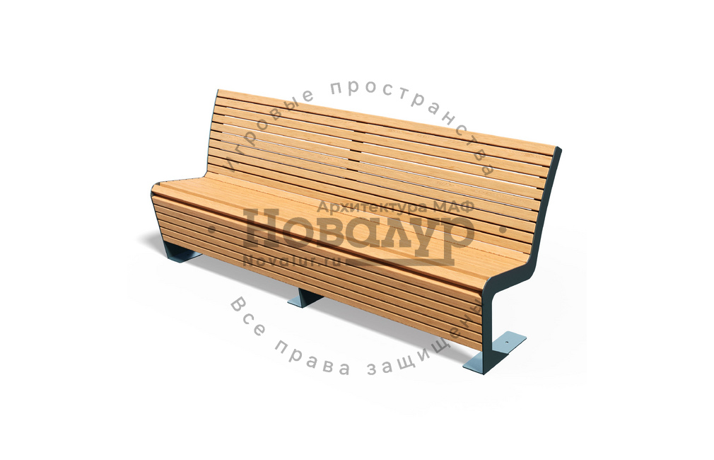 Скамейка металлическая 'Зеландия'