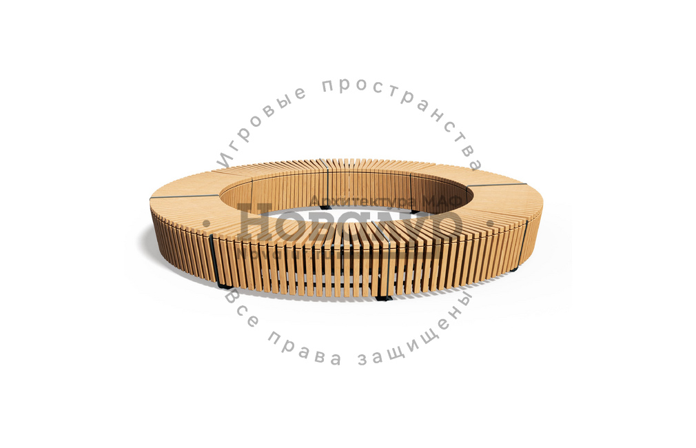Скамейка 'Эдем круг 3300 без спинки'