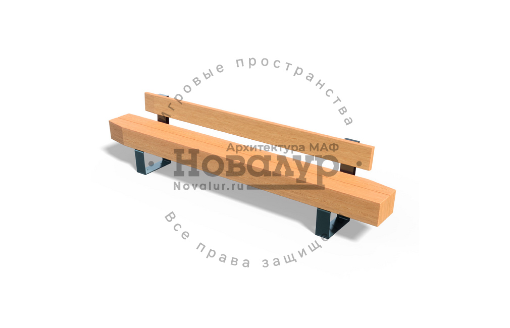 Скамейка металлическая 'Природа 3'