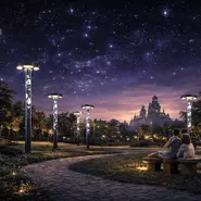 Светильник для детской площадки 'ЛЮМИ КИДС - Воздушные шары' — декоративная опора освещения