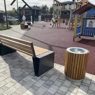Скамейка металлическая 'Эмираты со спинкой'