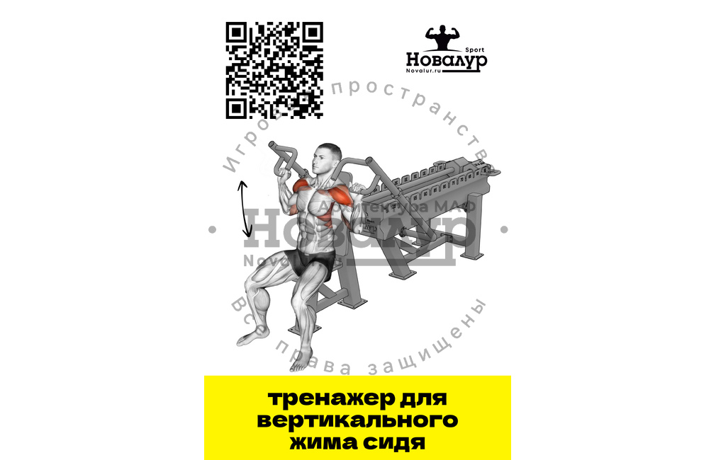 Тренажер для вертикального жима сидя