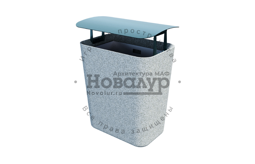 Урна бетонная 'Чемпион' с крышкой