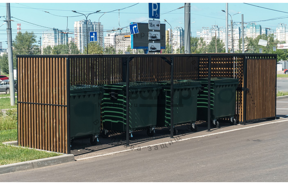 Контейнерная площадка 'Вернисаж' на 3 контейнера