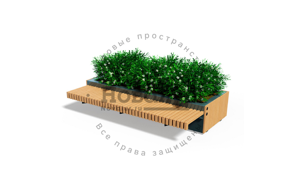 Парковая скамейка 'Ботаника' модуль 1