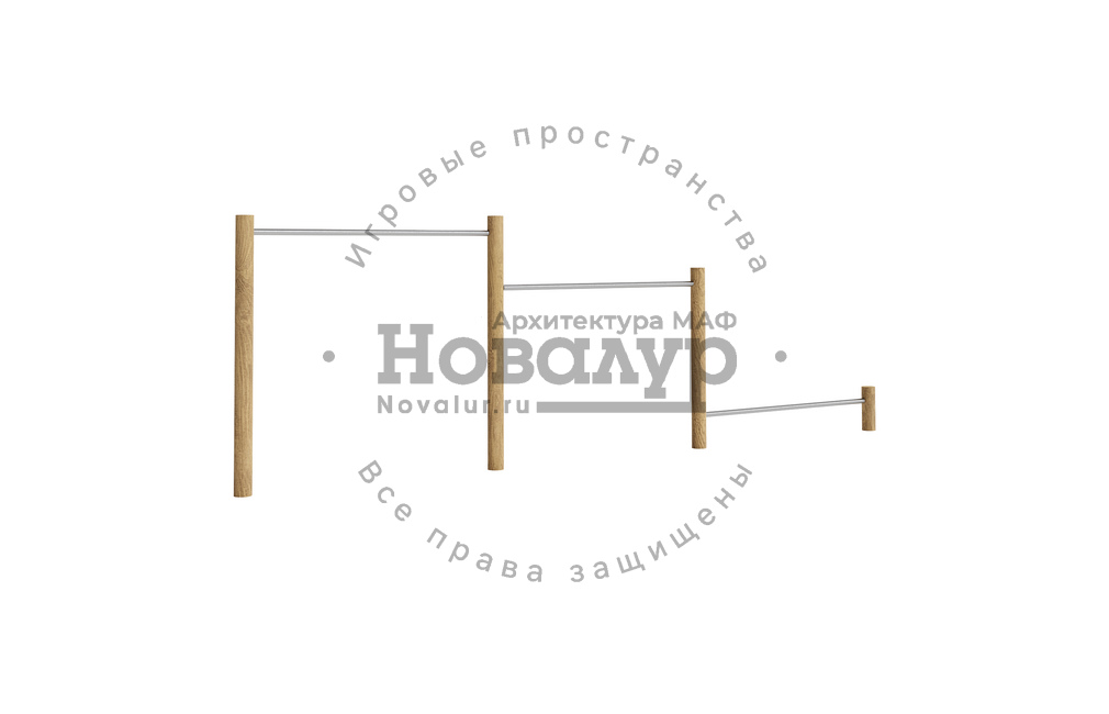 Турник тройной каскад Nvlr 20000.9