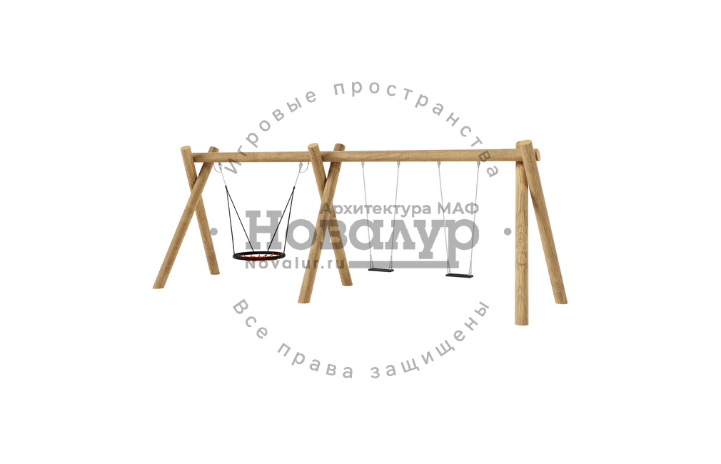 Игровая площадка 'Качели с гнездом'