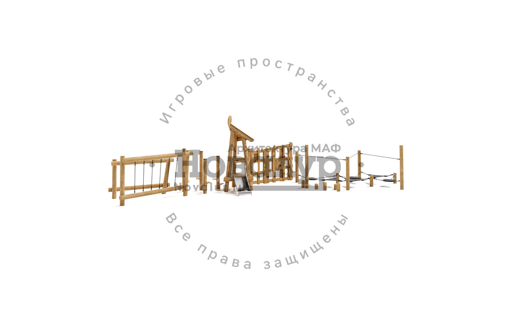 Игровая площадка 'Полоса препятствий (Тип 3)'