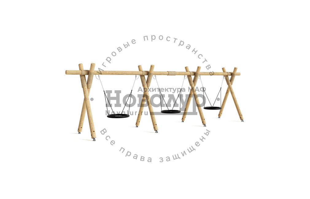 Игровая площадка 'Качели тройные'