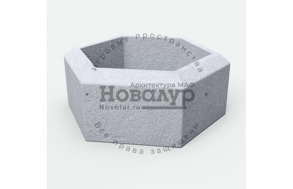 Вазон из бетона 'Кристалл'