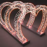 Светодиодная арка из сердец