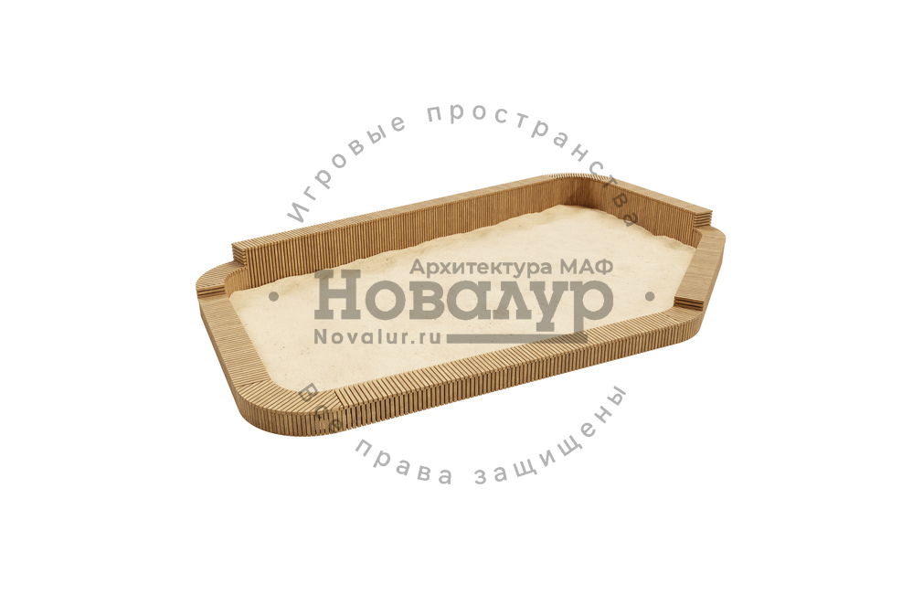 Игровая площадка 'Песочница с бревнами'