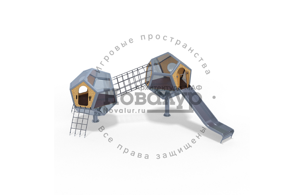Детский игровой комплекс Сфера «Арктур» СФ.4.П. с подсветкой