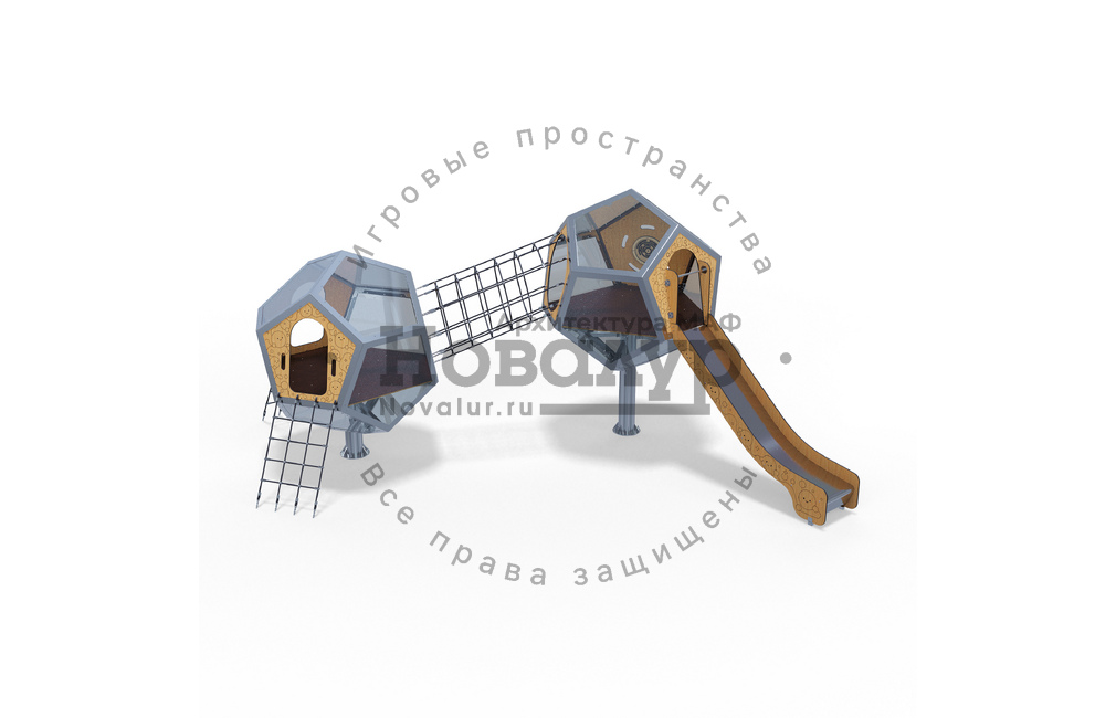 Детский игровой комплекс Сфера «Арктур» СФ.4.1.П. с подсветкой