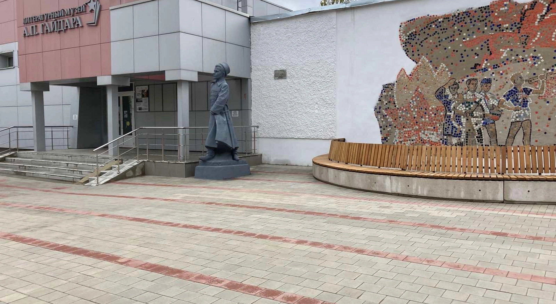 Установка МАФов на Литературном перекрёстке в г. Арзамас