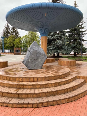 Установка МАФов на Литературном перекрёстке в г. Арзамас