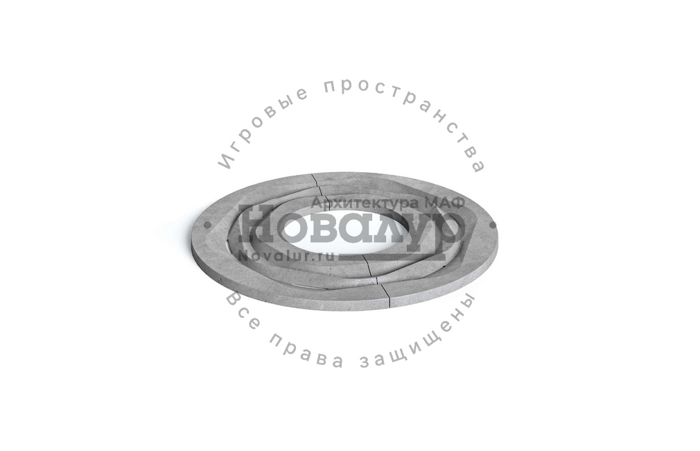 Приствольная решетка из бетона 'Прибой'