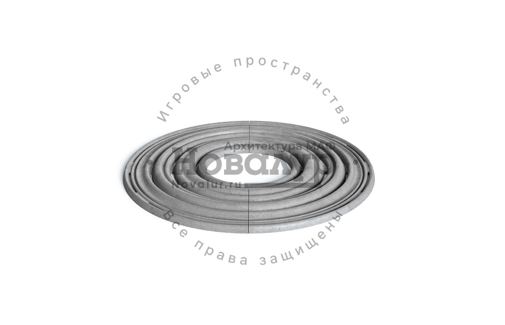 Приствольная решетка из бетона 'Волнение'