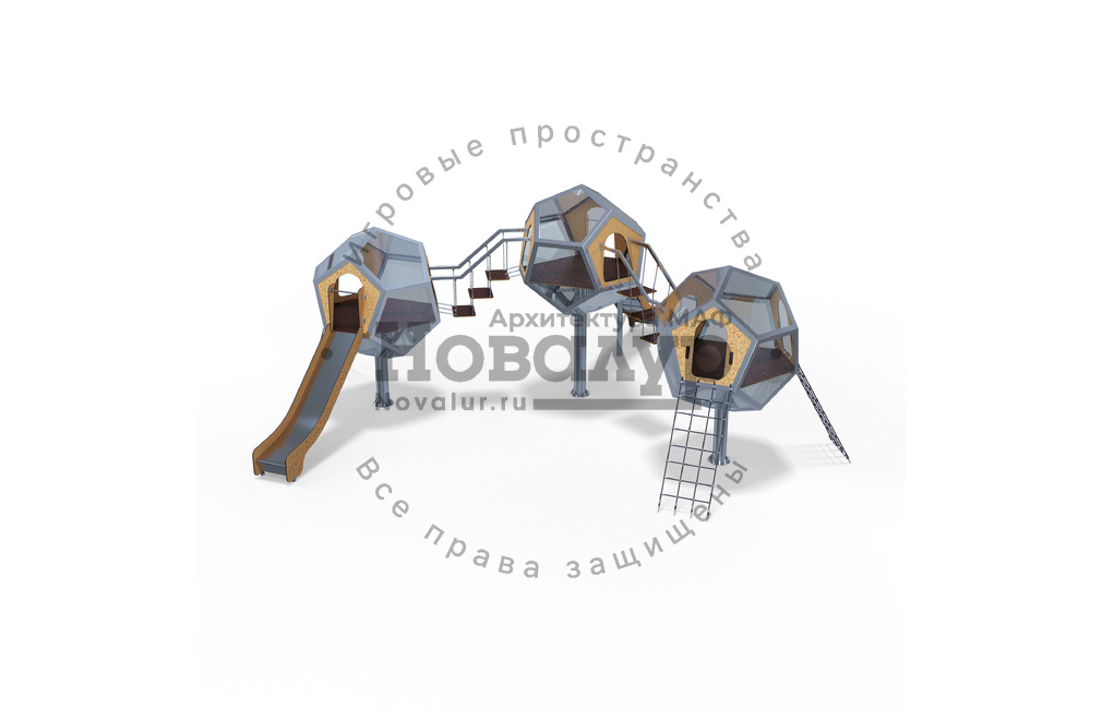 Детский игровой комплекс Сфера «Хара» СФ.5.3.П. с подсветкой