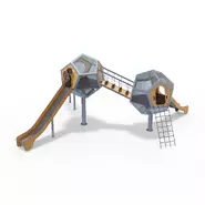 Детский игровой комплекс Сфера «Менкар» СФ.6.2.П. с подсветкой