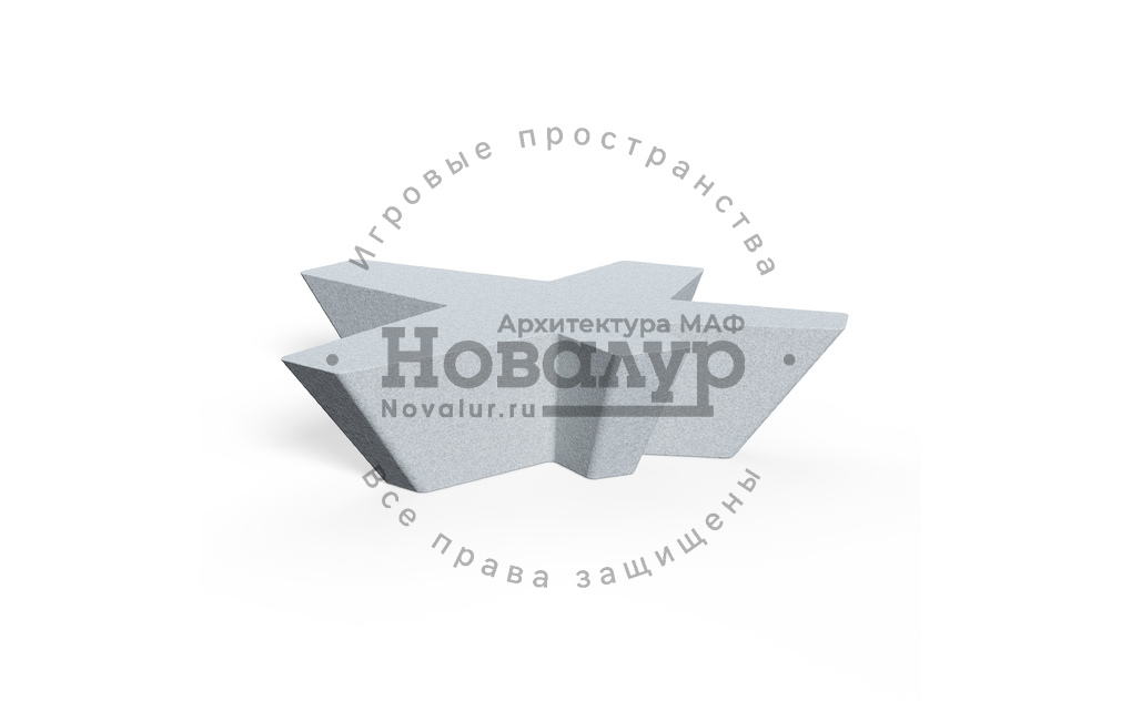 Скамейка бетонная 'Звезда'