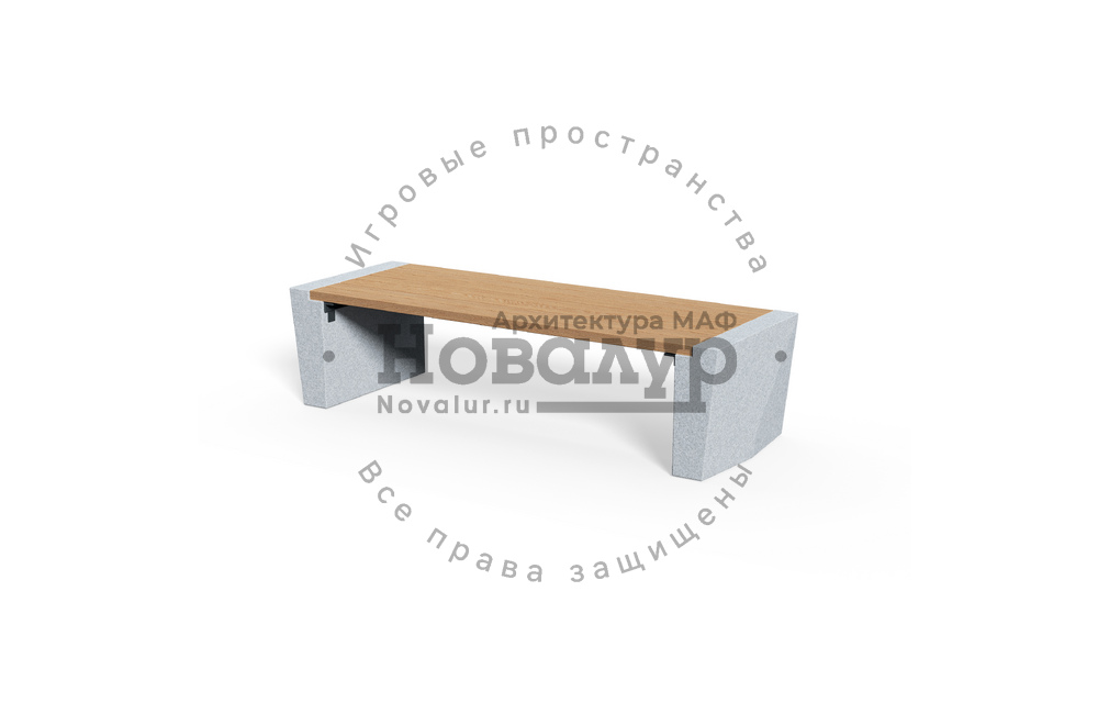 Скамейка бетонная 'Тикс 1800'