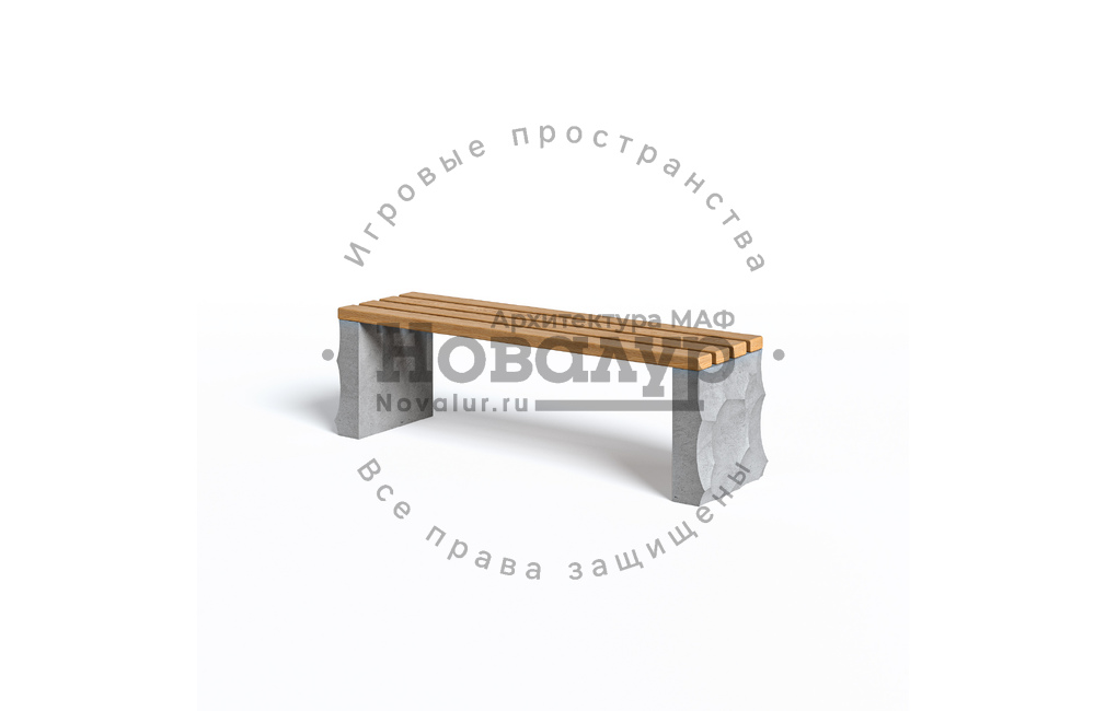 Скамейка бетонная 'Арт'