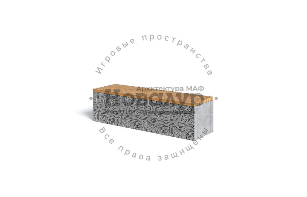 Скамейка бетонная 'Элемент'
